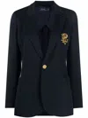 Polo Ralph Lauren Double-knit Jacquard Blazer In Blue