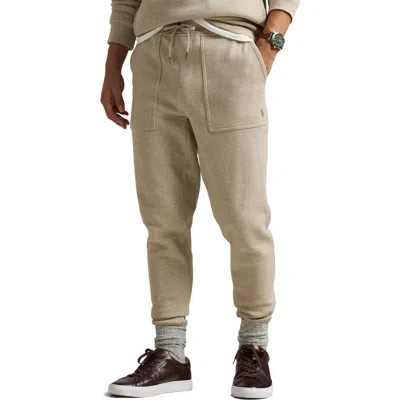 Polo Ralph Lauren Double Knit Mesh Jogger Pants In Tuscan Beige Heather