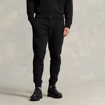 Polo Ralph Lauren Double-knit Joggers In Black