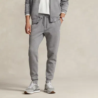Polo Ralph Lauren Double-knit Joggers In Grey