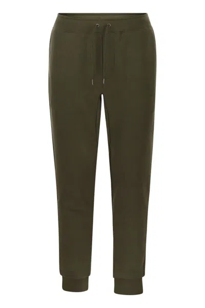 Polo Ralph Lauren Double-knit Jogging Trousers In Green