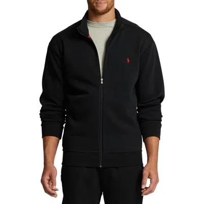 Polo Ralph Lauren Double-knit Mesh Track Jacket In Polo Black
