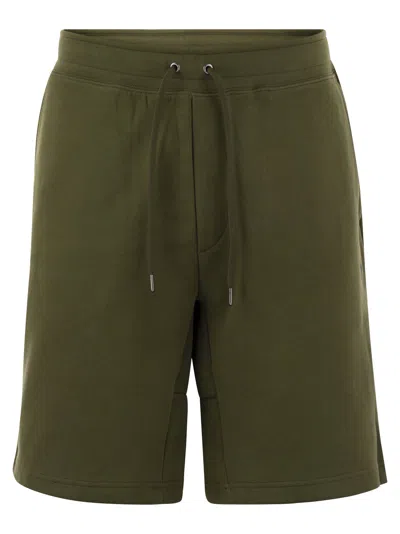 Polo Ralph Lauren Double-knit Shorts In Olive