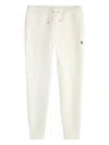 Polo Ralph Lauren White Tapered Trousers With Drawstring Waist In White