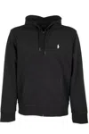 Polo Ralph Lauren Cotton Blend Sweatshirt With Logo Iconic Embroidery In Black