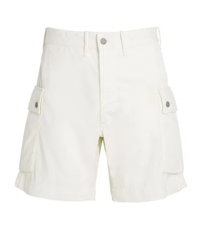 Polo Ralph Lauren Double Rl Ripstop Regiment Cargo Shorts In White ...