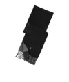 Polo Ralph Lauren Double-sided Scarf In Hunter Navy