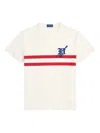 Polo Ralph Lauren Double-stripe T-shirt In White