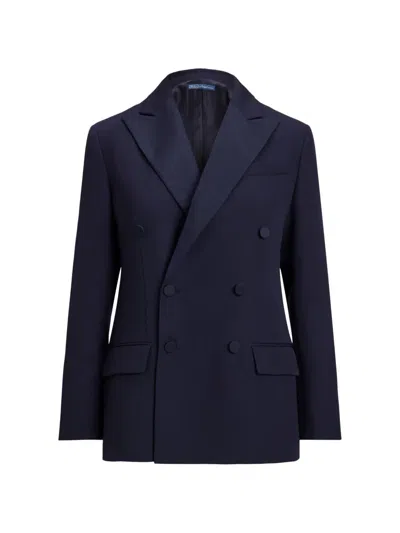 Polo Ralph Lauren Double-breasted Blazer In Blue