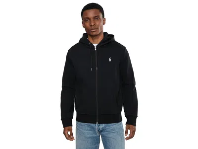 Polo Ralph Lauren Cotton Blend Sweatshirt With Embroidered Logo On The Front In Black