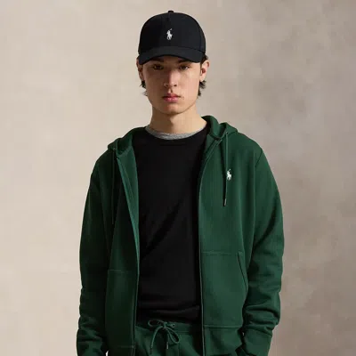 Polo Ralph Lauren Double-knit Full-zip Hoodie In Northwest Pine In Green