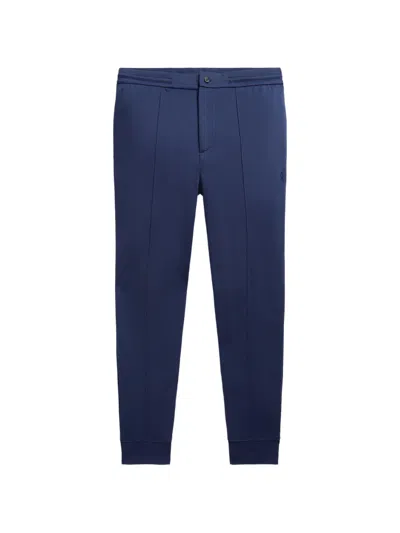 Polo Ralph Lauren Double-knit Jogging Bottoms In Blue