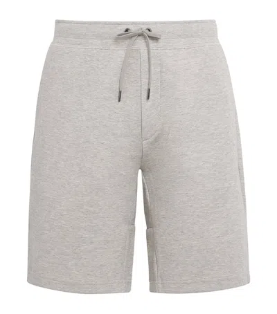 Polo Ralph Lauren Double-knit Polo Pony Shorts In Gray