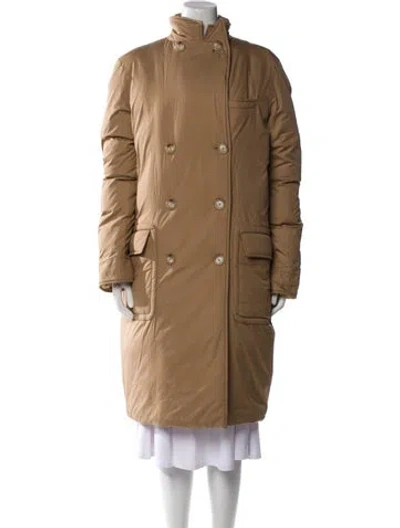 Pre-owned Polo Ralph Lauren Down Coat In Neutral