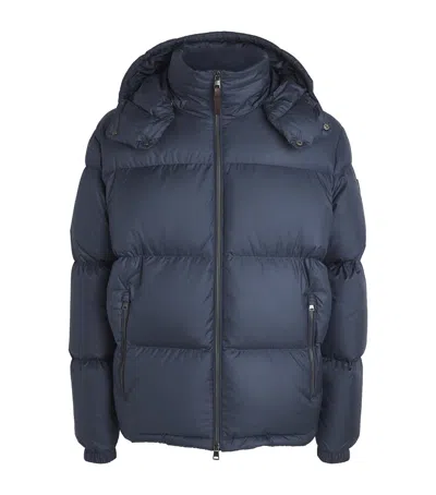 Polo Ralph Lauren Down Detachable-hood Puffer Jacket In Blue