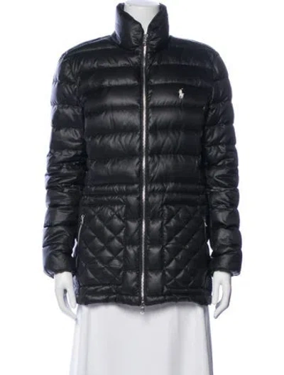 Pre-owned Polo Ralph Lauren Down Jacket In Black