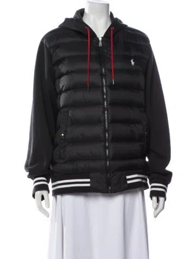 Pre-owned Polo Ralph Lauren Down Jacket In Black