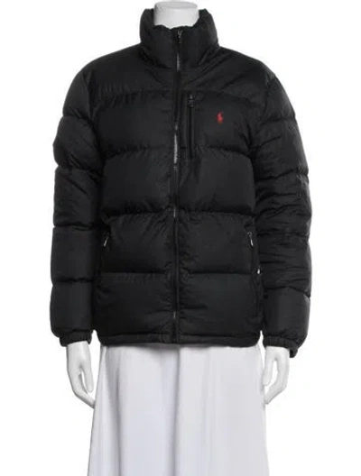 Pre-owned Polo Ralph Lauren Down Jacket In Black