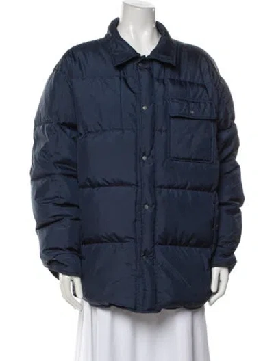 Pre-owned Polo Ralph Lauren Down Jacket In Blue