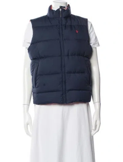 Pre-owned Polo Ralph Lauren Down Jacket In Blue