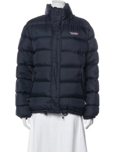Pre-owned Polo Ralph Lauren Down Jacket In Blue