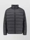 Polo Ralph Lauren Down Jacket Featuring Adjustable Elements In Gray