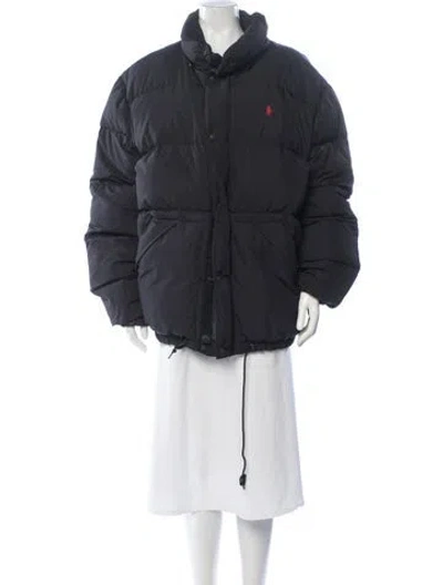 Pre-owned Polo Ralph Lauren Down Jacket In Gray