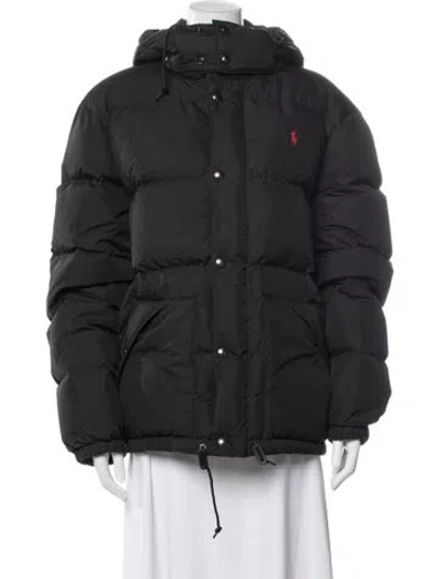 Pre-owned Polo Ralph Lauren Down Jacket In Grey