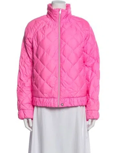 Pre-owned Polo Ralph Lauren Down Jacket In Pink