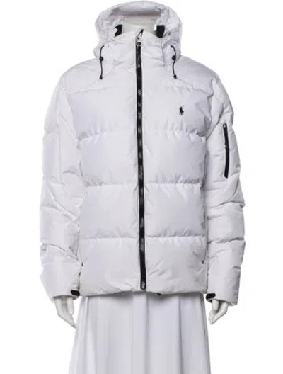 Pre-owned Polo Ralph Lauren Down Jacket In White