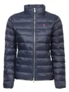 Polo Ralph Lauren Polo Pony-embroidered Puffer Jacket In Blue