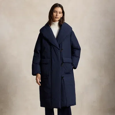 Polo Ralph Lauren Down Puffer Toggle Coat In Rl Navy In Blue