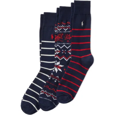 Polo Ralph Lauren Cotton-blend Socks In Multicoloured