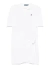 Polo Ralph Lauren Faux-wrap Skirt Polo Mini Dress In White
