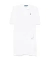 Polo Ralph Lauren Faux-wrap Skirt Polo Mini Dress In White