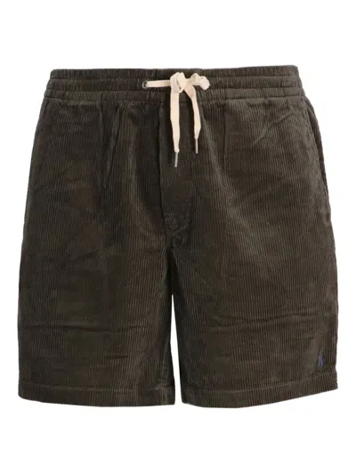 Polo Ralph Lauren Drawstring Corduroy Shorts In Brown