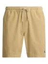 Polo Ralph Lauren Drawstring Corduroy Shorts In Neutral
