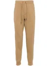 Polo Ralph Lauren Drawstring Cotton-blend Track Pants In Neutrals