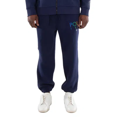 Polo Ralph Lauren Drawstring Embroidered Pony Sweatpants In Blue
