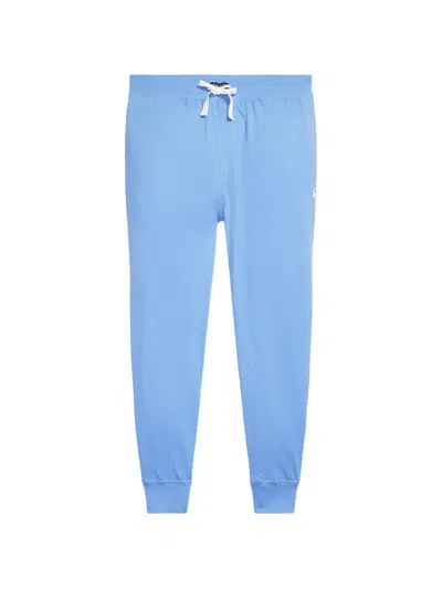 Polo Ralph Lauren Drawstring Embroidered Pyjama Trousers In Blue