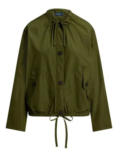 Polo Ralph Lauren Drawstring-hem Jacket In Green