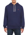 Polo Ralph Lauren Drawstring Hood Sweatshirt With V-shaped Insert In Blue