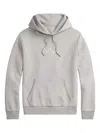 Polo Ralph Lauren Drawstring Hoodie In Gray