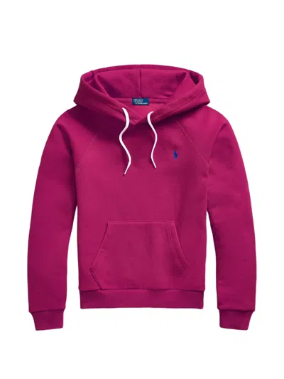 Polo Ralph Lauren Drawstring Hoodie In Pink