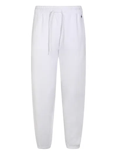 Polo Ralph Lauren Drawstring Logo-detail Track Pants In White