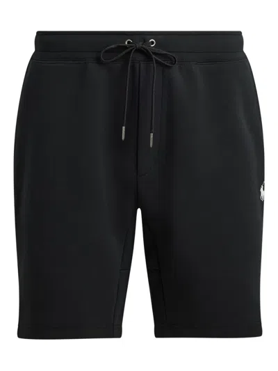 Polo Ralph Lauren Drawstring Logo-detail Track Shorts In Black