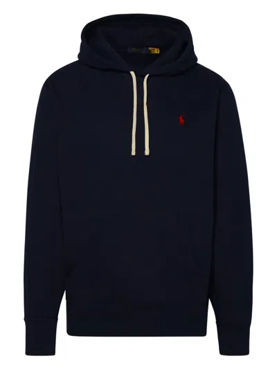 Polo Ralph Lauren Classic Hoodie Sweatshirt With Front Kangaroo Pocket In Blue