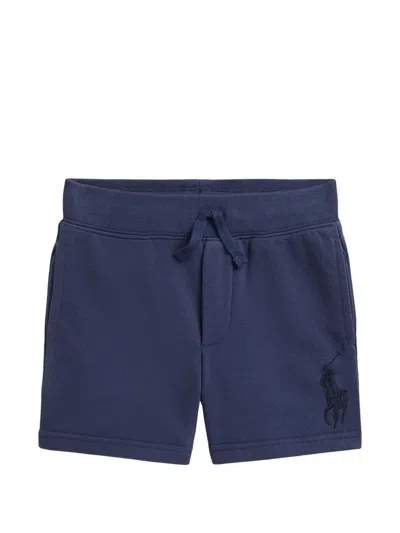 Polo Ralph Lauren Kids' Drawstring Logo Shorts In Blue