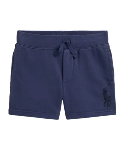 Polo Ralph Lauren Kids' Drawstring Logo Shorts In Blue