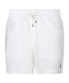 Polo Ralph Lauren Mens Drawstring Two-slip-pockets Linen Shorts Deckwash White In Deckwash White